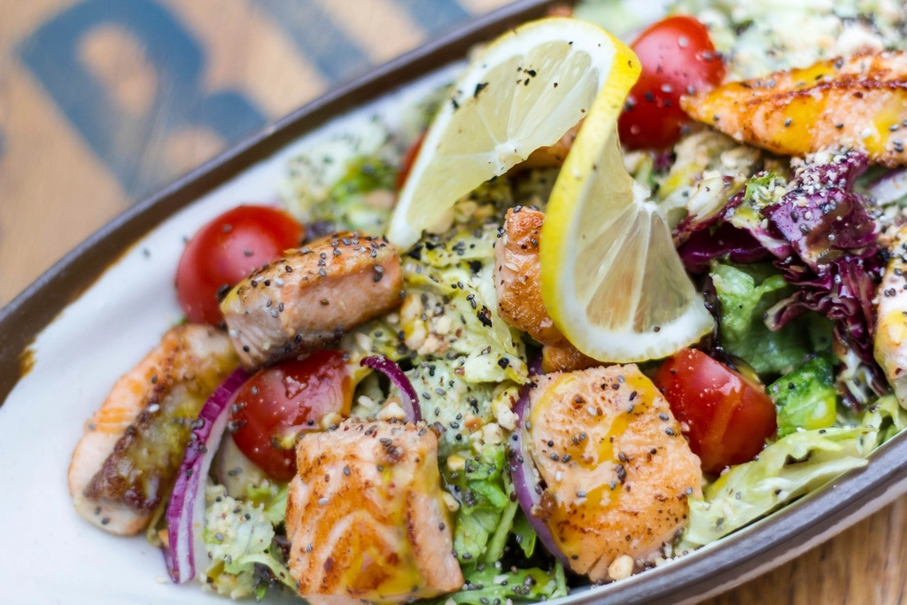 A colourful plate of whole foods